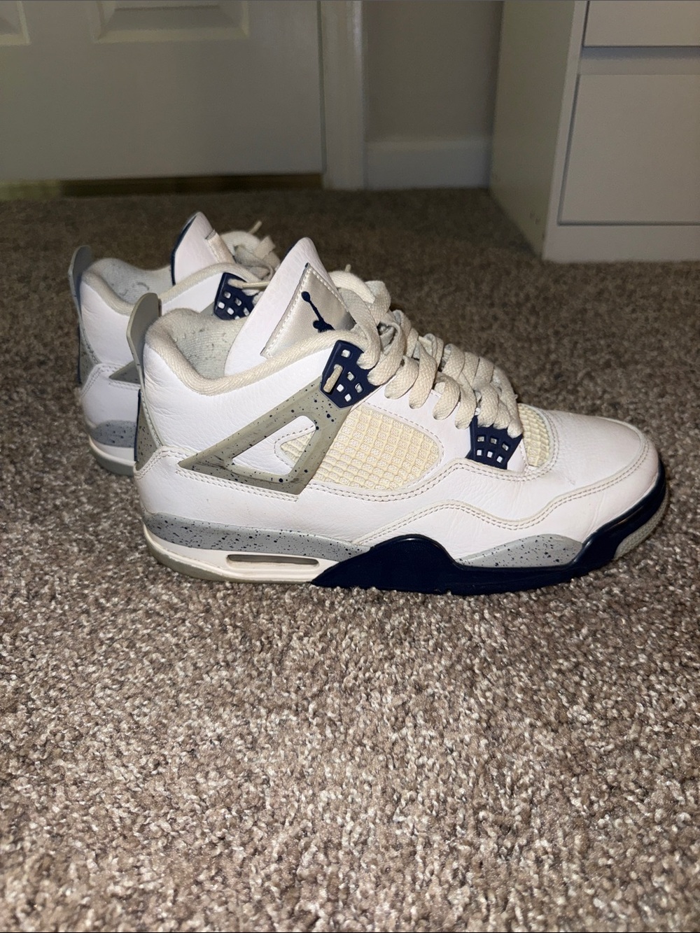 Jordan 4 midnight navy shoes